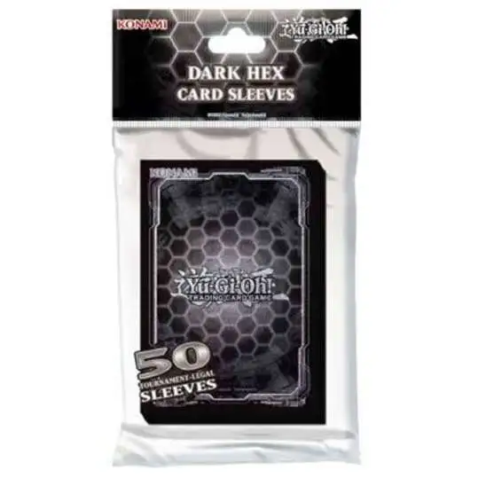 YuGiOh Trading Card Game Dark Hex Card Sleeves [50 Count]
