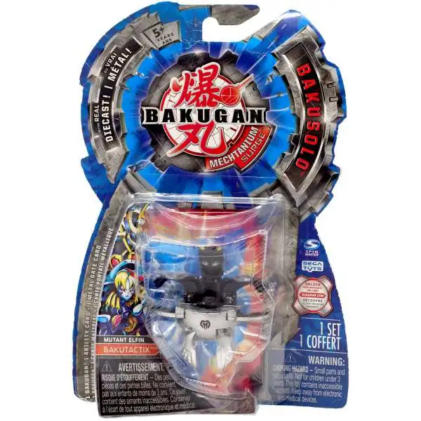 Bakugan Mechtanium Surge BakuSolo Darkus Mutant Elfin Diecast Figure Pack