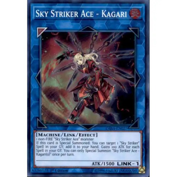 YuGiOh Dark Saviors Super Rare Sky Striker Ace - Kagari DASA-EN027