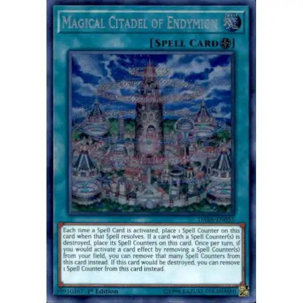 YuGiOh Dark Saviors Secret Rare Magical Citadel of Endymion DASA-EN055