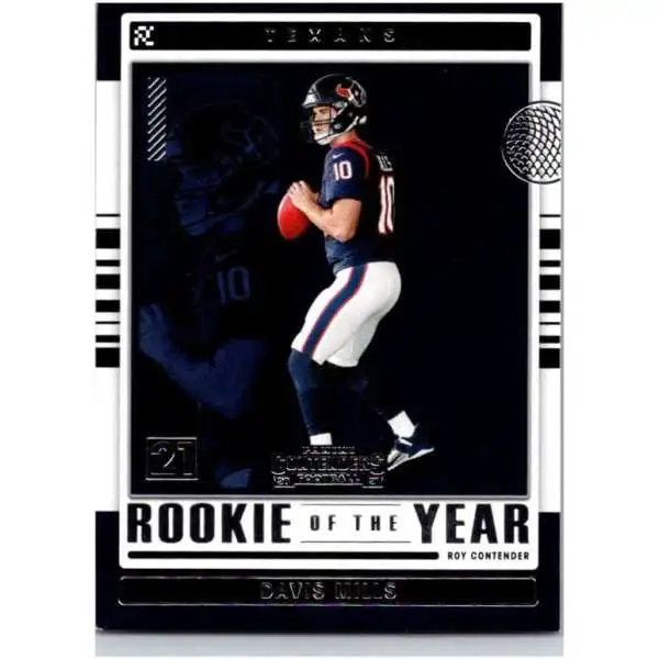 NFL 2021 Panini Contenders Davis Mills ROY-DMI [Rookie of the Year]