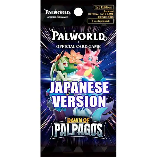 Palworld Trading Card Game Dawn of Palpagos Booster Pack POCGe