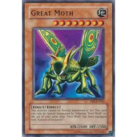YuGiOh Dark Beginning 2 Common Great Moth DB2-EN043