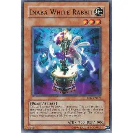 YuGiOh Dark Beginning 2 Common Inaba White Rabbit DB2-EN176