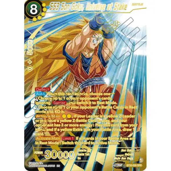 dragon ball super card game spr TB3-035 Final Showdown Son Goku (2019) Triple Strike United Across Time... , This