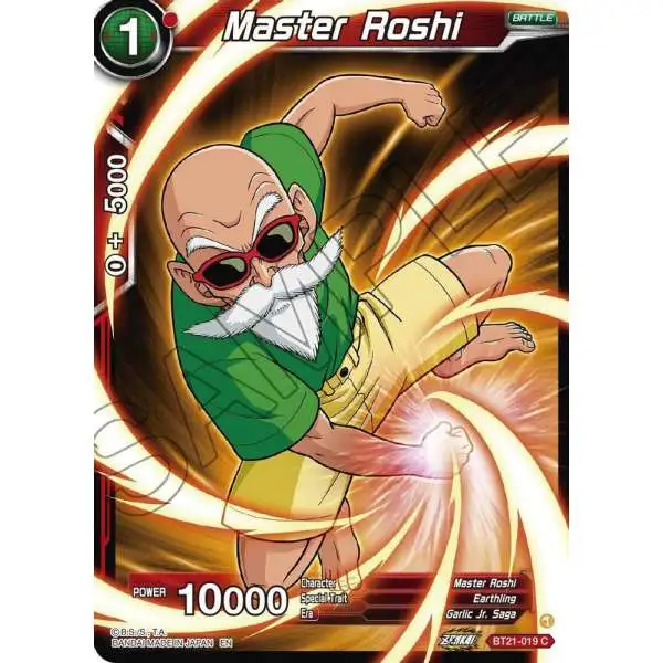Dragon Ball Super Trading Card Game Wild Resurgence Common Master Roshi BT21-019