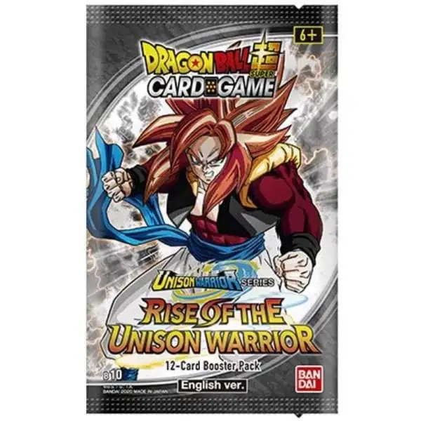 Dragon Ball Super Trading Card Game Unison Warrior Series 1 Rise of the Unison Warrior (1st Edition) Booster Pack DBS-B10 [12 Cards]