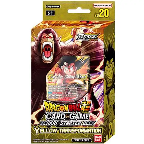 Dragon Ball Super Trading Card Game Zenkai Series 1 Dawn of the Z-Legends Yellow Transformation Starter Deck SD20 [Gotenks, 51 Cards]