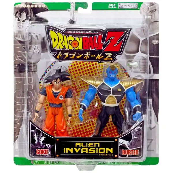 Dragon Ball Z Alien Invasion Goku vs. Burter Action Figure 2-Pack [Green Package, Damaged Package]