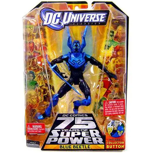 DC Universe 75 Years of Super Power Classics Trigon Series Blue Beetle Action Figure [Damaged Package]