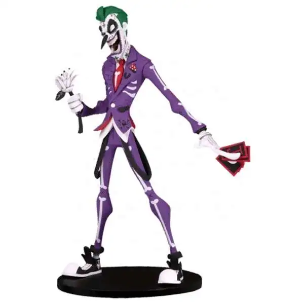 DC Artist Alley The Joker Exclusive 6.5-Inch PVC Collector Statue [Hainau "Nooligan" Saulque, Day of the Dead Variant]