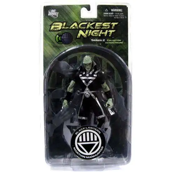 DC Green Lantern Blackest Night Series 2 Black Lantern Martian Manhunter Action Figure