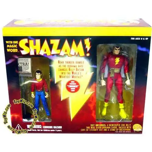 Shazam DC Super Heroes Captain Marvel & Billy Batson Action Figure 2-Pack
