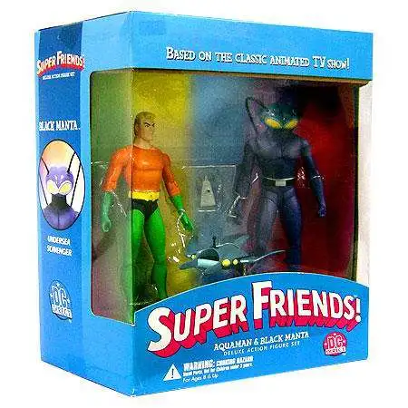 DC Super Friends Aquaman & Black Manta Action Figure 2-Pack