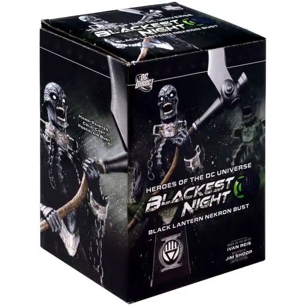 DC Green Lantern Blackest Night Black Lantern Nekron 6-Inch Bust