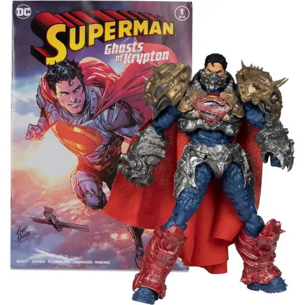 McFarlane Toys DC Page Punchers Superman Action Figure & Comic Book [Ghosts of Krypton]