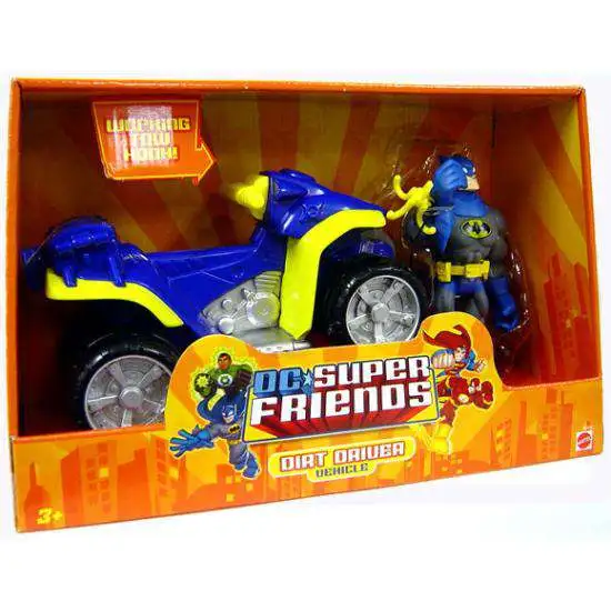 DC Super Friends Batman with Dirt Driver Action Figure Vehicle