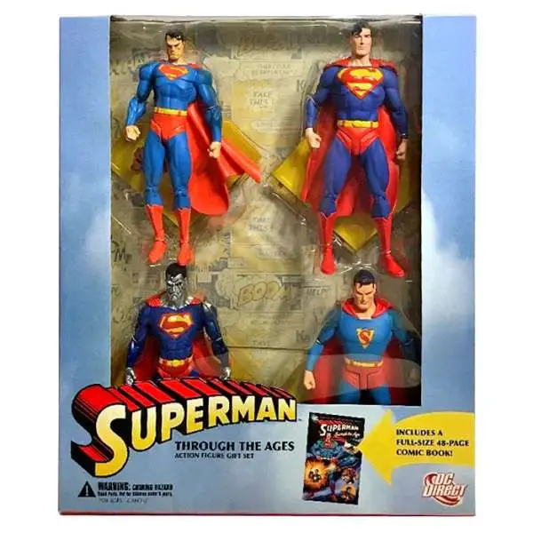 DC Superman Through The Ages Action Figure Boxed Set