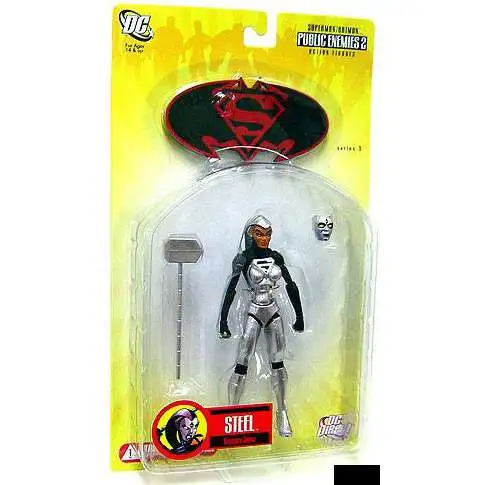 DC Superman Batman Series 3 Public Enemies 2 Stee Action Figure [Natasha Irons]