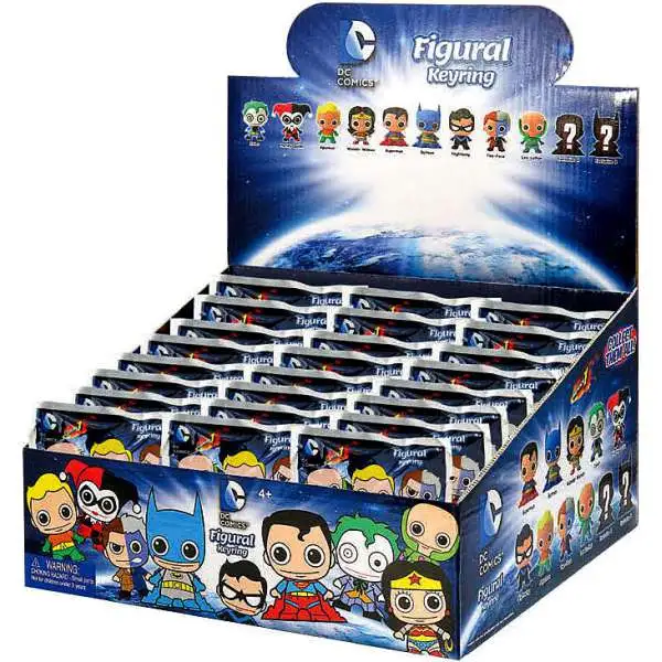 DC 3D Figural Keyring Series 1 Mystery Box [24 Packs]