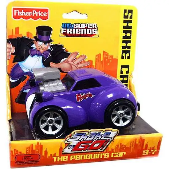 Fisher Price DC Super Friends Batman Shake N Go The Penguin's Car Exclusive 3-Inch Vehicle