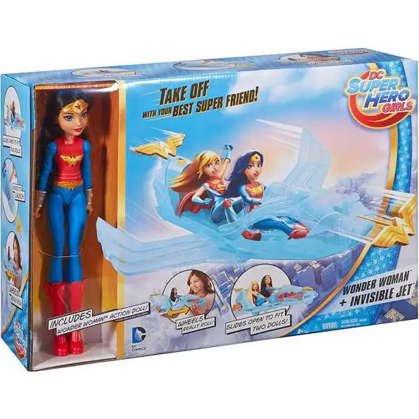 DC Super Hero Girls Wonder Woman & Invisible Jet Playset [Damaged Package]