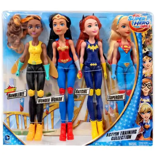 DC Super Hero Girls Action Training Collection 11-Inch Doll 4-Pack [Bumble Bee, Wonder Woman, Batgirl & Supergirl]