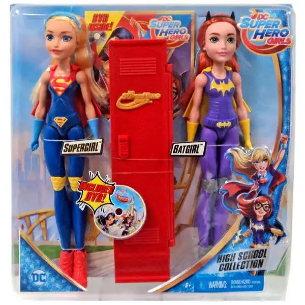 DC Super Hero Girls High School Collection Supergirl & Batgirl 12-Inch Doll 2-Pack