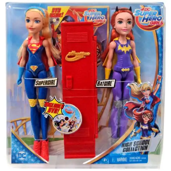 DC Super Hero Girls High School Collection Supergirl & Batgirl 12-Inch Doll 2-Pack [Damaged Package]