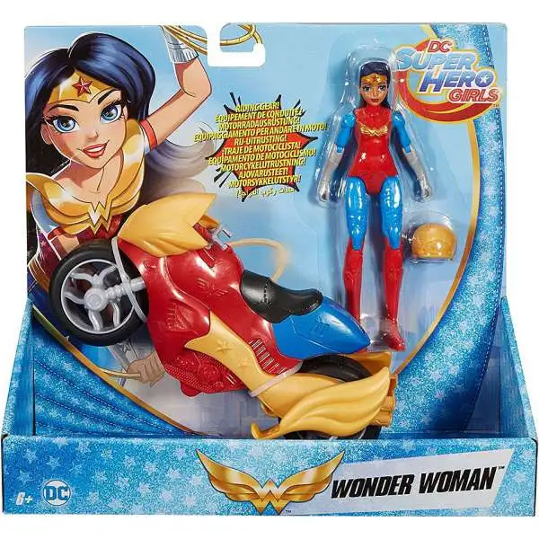 DC Super Hero Girls Wonder Woman & Motorcycle Action Figure & Vehicle