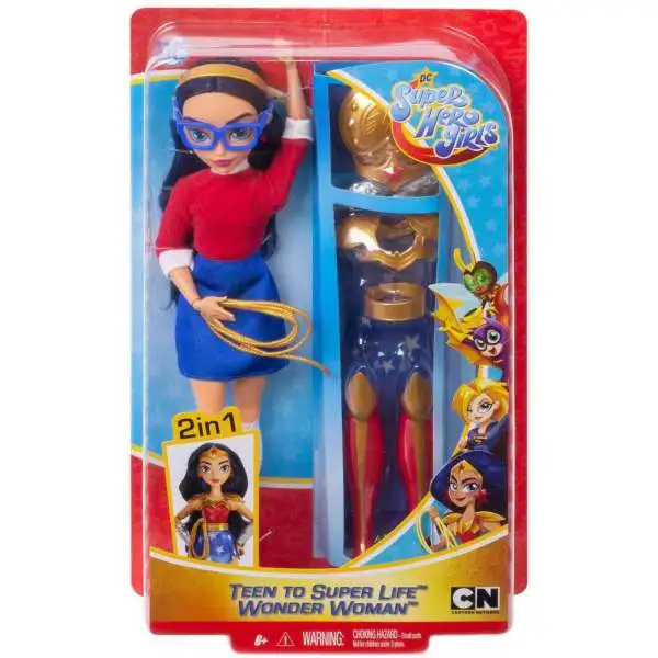 DC Super Hero Girls Teen to Super Life Wonder Woman 12-Inch Doll