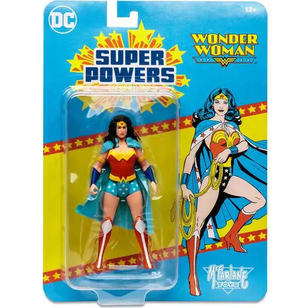 McFarlane Toys DC Direct Super Powers Wonder Woman Action Figure [Blue Cape Variant, DC Rebirth]