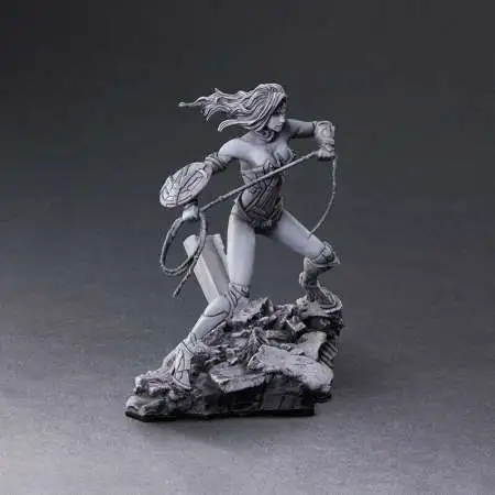 DC Comics Variant Trading Arts Figure Wonder Woman 4.5-Inch PVC Figure [Monochromatic Version Loose]