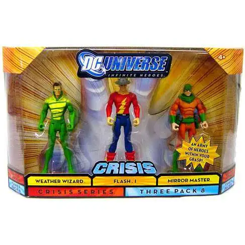 DC Universe Crisis Infinite Heroes Weather Wizard, Flash I & Mirror Master Action Figure 3-Pack #8