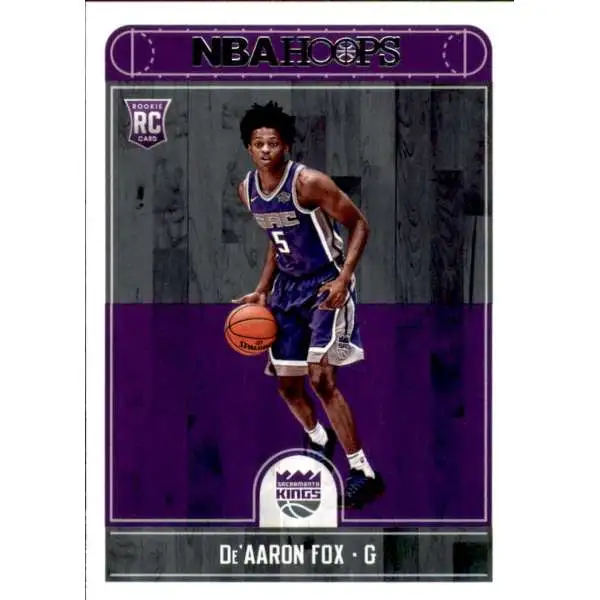 NBA 2017-18 Panini Hoops Basketball De'Aaron Fox #255 [Rookie]