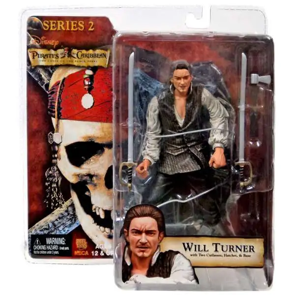 NECA Pirates of the Caribbean Dead Man's Chest Series 2 Will Turner Action Figure [Package shows Wear from storage]