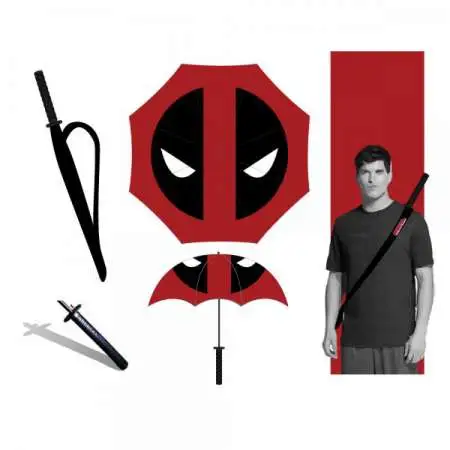 Marvel Deadpool Katana Umbrella Apparel