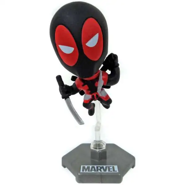 Marvel Original Minis Series 1 Deadpool Bobble Head Mini Figure [Black Version 2]