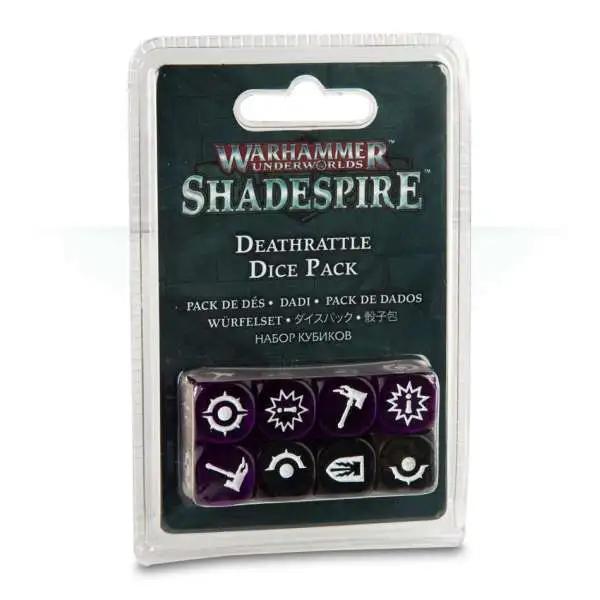 Warhammer Age of Sigmar Warhammer Underworlds: Shadespire Deathrattle Dice Pack Miniature Game Accessory