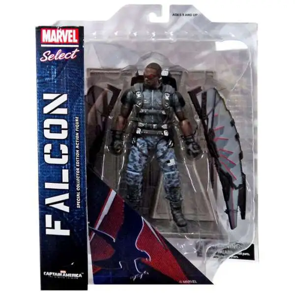 Captain America The Winter Soldier Marvel Select Falcon Action Figure [Damaged Package]