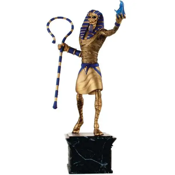 Iron Maiden Legacy of the Beast Pharaoh Eddie 13-Inch Statue [Gold Idol]