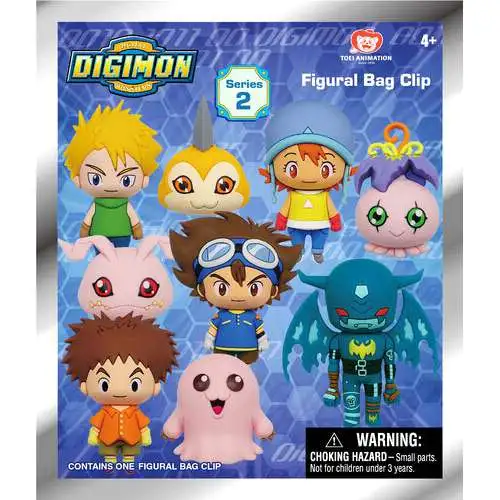 3D Figural Keyring Digimon Series 2 Mystery Pack [1 RANDOM Figure]