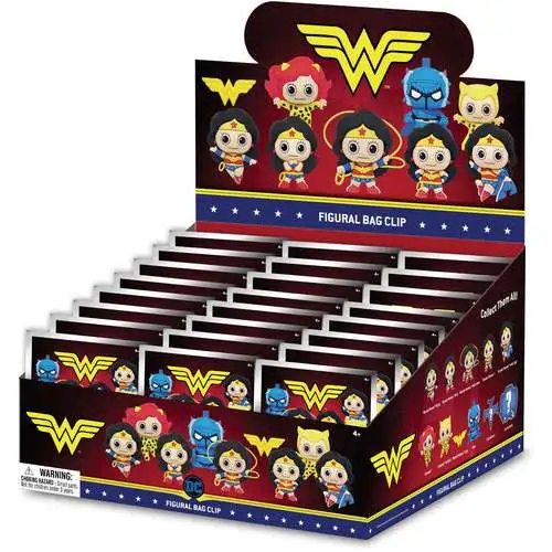 DC 3D Figural Keyring Wonder Woman Classic Series 1 Mystery Box [24 Packs]