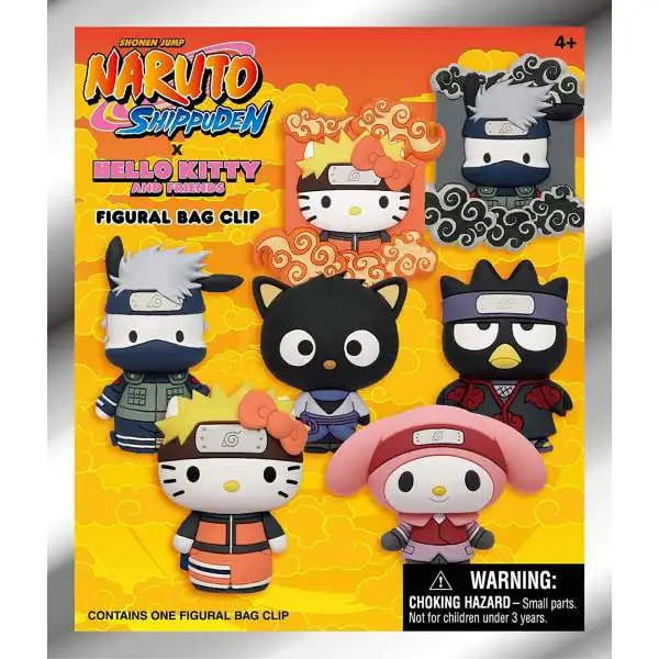 Sanrio 3D Figural Keyring Hello Kitty x Naruto Mystery Pack 1