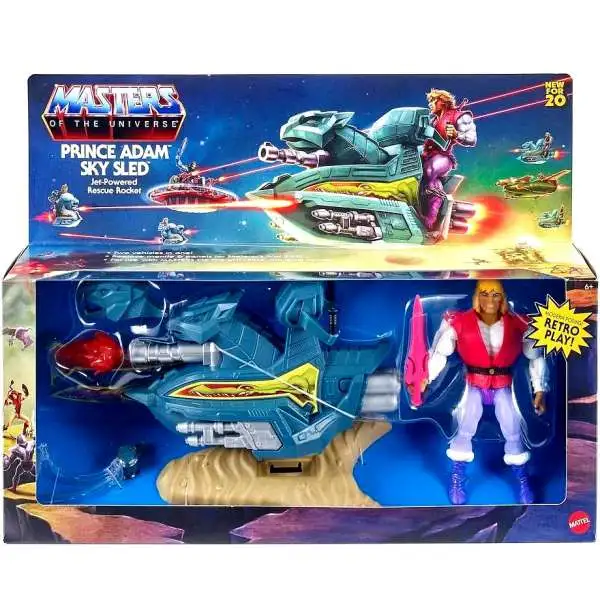Masters of the Universe Origins Prince Adam & Sky Sled Action Figure & Vehicle