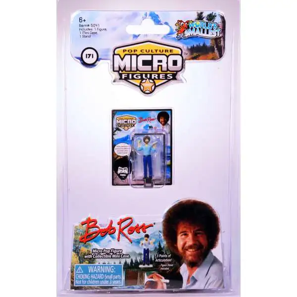 World's Smallest Action Micro Figures Bob Ross 1.25-Inch Micro Figure