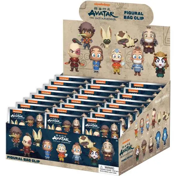 Nickelodeon 3D Figural Foam Bag Clip Avatar the Last Airbender Mystery Box [24 Packs]