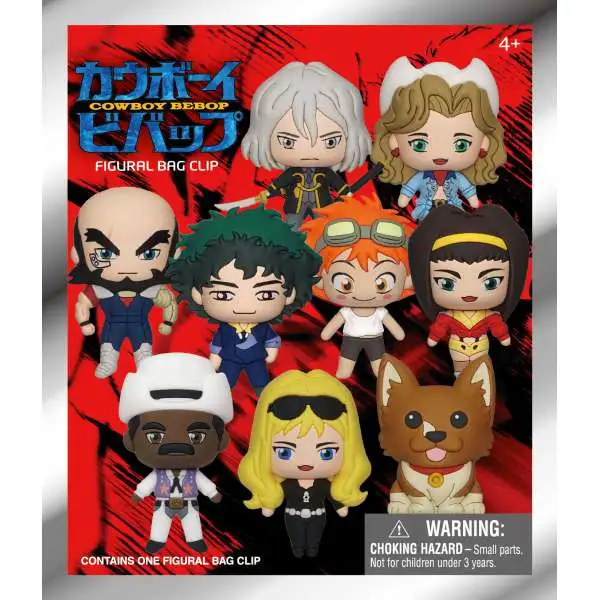 3D Figural Foam Bag Clip Cowboy Bebop Mystery Pack [1 RANDOM Figure]