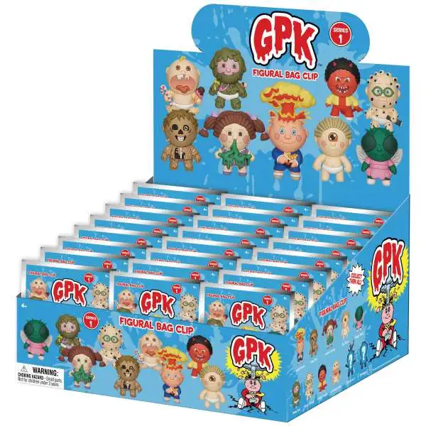 Garbage Pail Kids 3D Figural Foam Bag Clip GPK Series 1 Mystery Box [24 Packs]