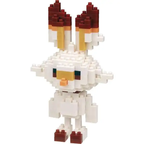 Nanoblock Pokemon Collection Series Scorbunny Building Block Set [180 Pieces]